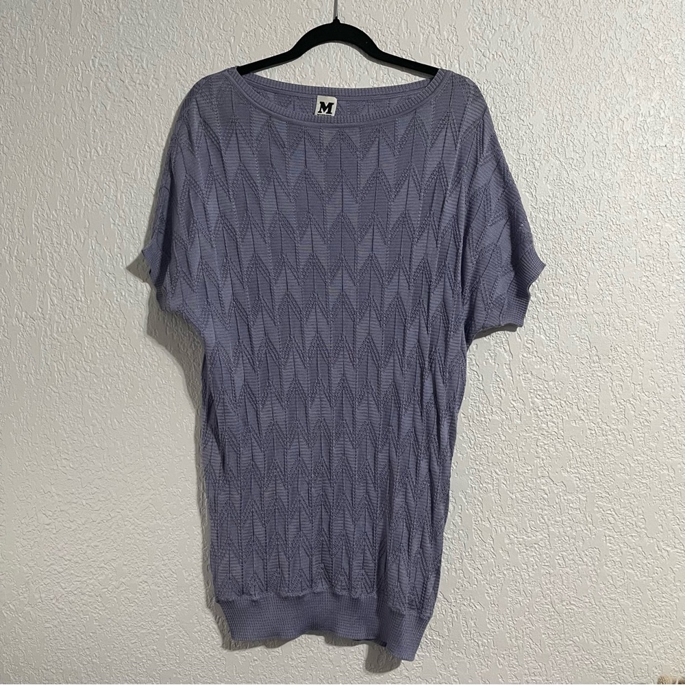 MISSONI Purple Lavender Knit Blouse Size 6